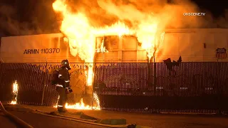 Oxnard Fire Crews Respond to Boxcar Fire
