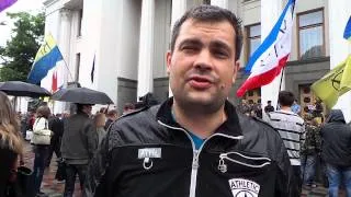 Митинг дончан-беженцев 05.05.14