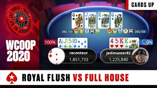 Royal Flush VS Full House ♠️ WCOOP-37-H: $5k 6-MAX PLO HIGHLIGHTS ♠️ PokerStars
