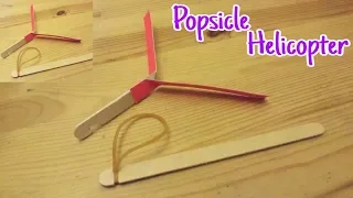 HOW TO MAKE HELICOPTER 🚁 WITH POPSICLE STICKS