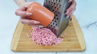 Just grate the sausage! You will be pleasantly surprised 😲 Yummy for breakfast