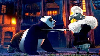 The strong panda didn't expect to face a kung fu master just as powerful as himself
