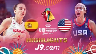 Spain 🇪🇸 v USA 🇺🇸 | Final | J9 Highlights | #FIBAU19 Women's Basketball World Cup 2023