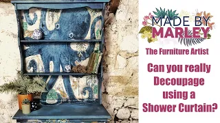 Can you really decoupage using a Shower Curtain?