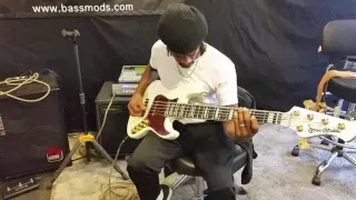 Andre Berry demoing  his new Bassmods K534 with Bass Mods Big Phatty pickups and Mike pope preamp