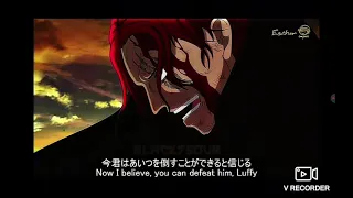 Luffy gives shanks his hat back