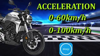 Dragy GPS / Honda CB300R 0-100 / acceleration / top speed