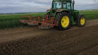 Соя посіяна.Дощу нема.Коткую посіви навісними катками КЗК-4.5 #johndeere6900