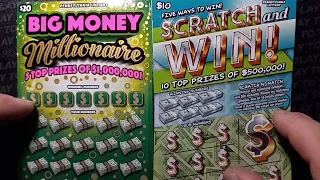 SCRATCH and WIN & The new BIG MONEY MILLIONAIRE 🍀PA Lottery scratch offs 🍀 scratchcards 🍀
