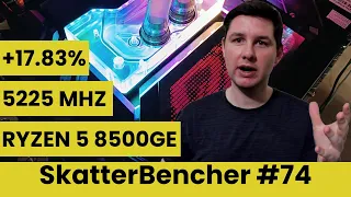 Ryzen 5 8500GE Undervolt & Overclock to 5225 MHz feat. ROG X670E Hero | SkatterBencher #74