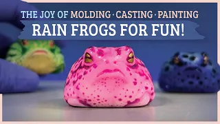 JOYS of Making Art for Fun✨Molding, Casting & Painting a RAIN FROG Sculpture