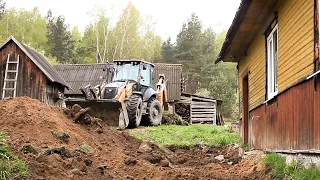 Big changes. Construction of an open terrace. Restoration of an abandoned house in the village