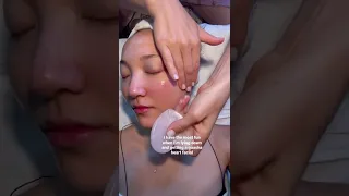 this is what a heart guasha facial looks like 💕