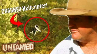 Helicopter Gets Wrecked In The Middle Of The Outback! 🚁 | Keeping Up With The Joneses Clip | Untamed