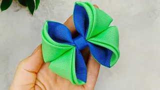 So easy to follow - Hair Bow tutorial - Hair Bow making - Hair Bows with ribbon - Diy Hair Bows