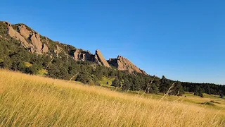 Flatirons Sunrise At NCAR Boulder Colorado 7/3/2023