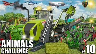 ULTIMATE MOWING with WORLD'S BIGGEST MOWER | ANIMALS Challenge | Farming Simulator 22
