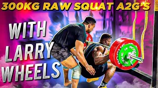 300kg Raw Squat No Safety!!!