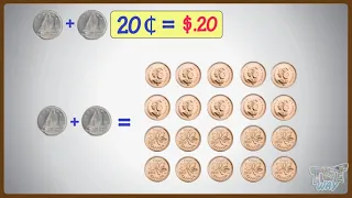 Matching Cents To Dollars | Math | Grade-2 | TutWay |