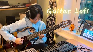 Guitar lofi beat performance | SP404 MK2 | Akai MPK Mini Mk2 🎧🎹