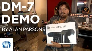 Alan Parsons DEMOS the DM-7 Drum Mic Set.