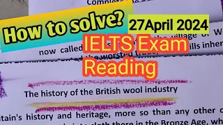 IELTS Reading Tips and tricks 27April 2024 IELTSexam Reading answers "History of British wool ielts9