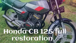 Honda CB 125 full restoration..