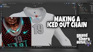 Making A Iced Out Chain & Glowing Pendant In GTA 5 RP (FiveM) | GTA 5 Blender / Sollumz