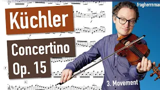 Küchler Concertino In the style of Antonio Vivaldi, Op 15 | 3. Mov. | violin sheet music | Piano