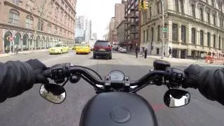 NYC - Brooklyn to Madison Square Park on my Iron 883 - 4.22.14 - Right Thing Motos