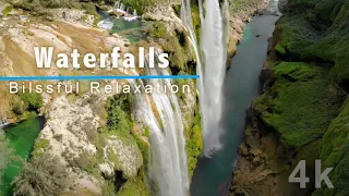 Waterfalls of The World - 4k Background Video - 10 Hours Of Scenic Waterfalls