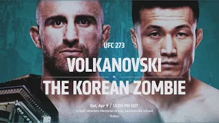 Alexander Volkanovski Vs Korean Zombie Full Fight HD UFC 273