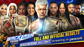 Full WWE Backlash 2024 Results