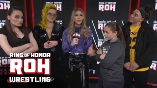 Robyn Renegade, Taya Valkyrie, Leyla Hirsch & Rachael Ellering not on the same page  ROH TV 01/18/24