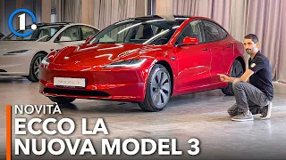 Tesla Model 3, L’ANALISI 🔧 del restyling 2024. Da ottobre a 42.490 €