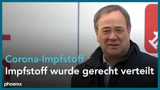 Armin Laschet und Karl-Josef Laumann zur Impfstoffverteilung in NRW am 26.12.20