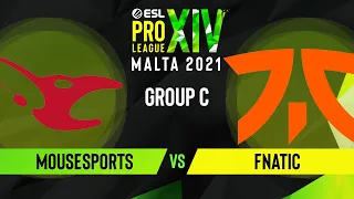 CS:GO - mousesports vs. Fnatic [Mirage] Map 1 - ESL Pro League Season 14 - Group C