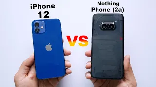iPhone 12 vs Nothing Phone 2a Detailed Comparison & Review | Which Gives Most Value in 2024? (HINDI)