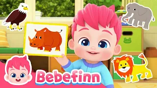 Which is the KING of animals? Guess The Animals! | Bebefinn Sing Along2 | Nursery Rhymes&Kids Songs