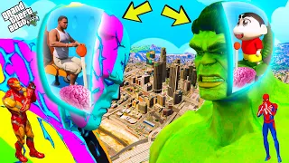 Franklin & Shinchan Control All Father God & Hulk Mind To Destroy Los Santos GTA 5 ! GTA 5 AVENGERS