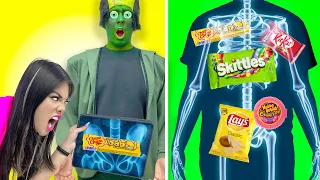 HOW TO SNEAK SNACKS INTO THE MOVIES AS ZOMBIES | FUNNY INSANE SITUATIONS BY CRAFTY HACKS