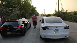 cupra 290 stage 2 vs Tesla model 3