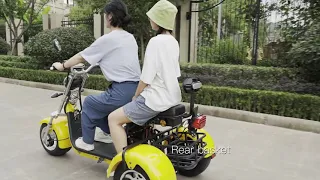 Citycoco electric scooter super 3 wheels Model CP-3,  with EEC/ COC 25km/h or 45km/h