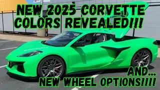 New 2025 Corvette Colors Unveiled! New Wheel Options! C8 ZR1, C8 Z06, NCM Bash!