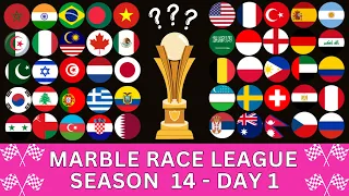 Marble Race League Season 14 DAY 1 Marble Race in Algodoo
