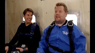 Video: Tom Cruise Makes James Corden Go Skydiving Despite His Fear