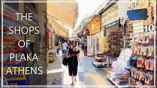 🇬🇷  The shops of Plaka | Athens (Αθήνα), Greece | walking tour | HDR 4K