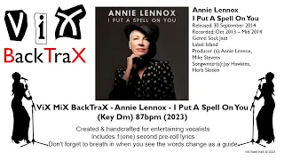 Annie Lennox - I Put A Spell On You (Key Dm) 87bpm (2023) (Original NON VOCAL Master) Karaoke