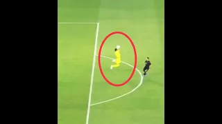 Goalkeeper catches the ball outside box! What will happen next? #shorts