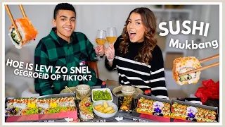 SUSHI MUKBANG😍🍣 Met LEVI van TikTok!! 🎵 | Sara Verwoerd